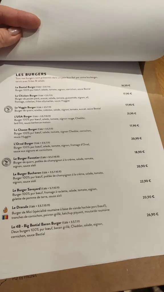 Menu_Bestial Chill & Grill_Steinfort_imagen_4