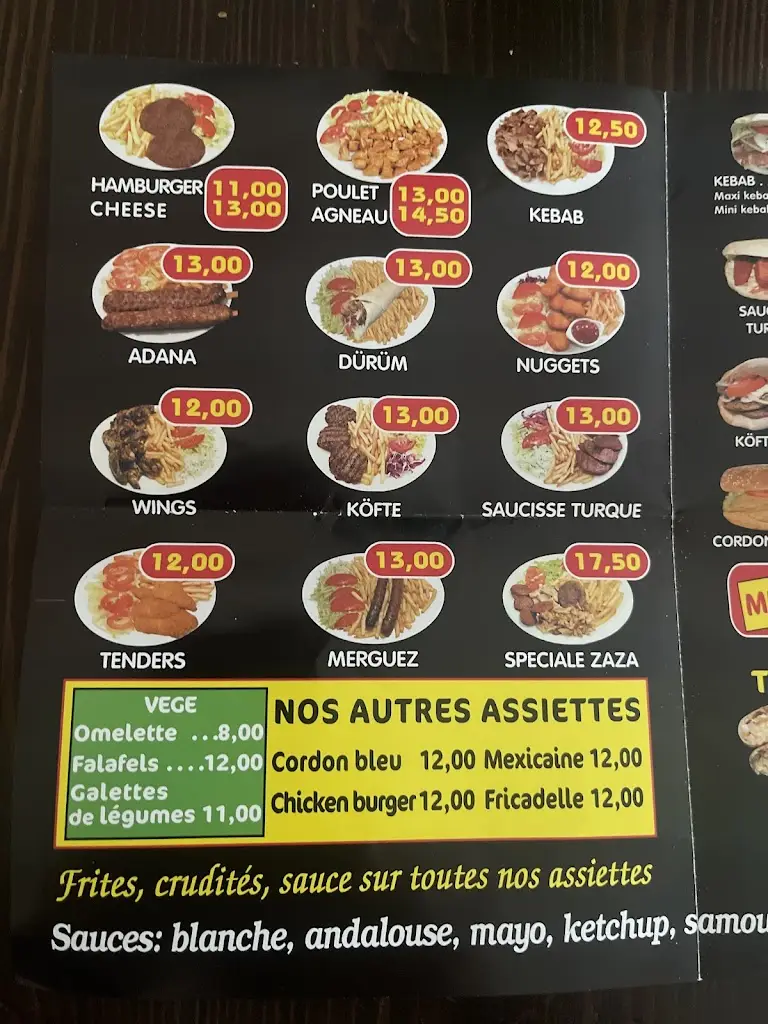 Menu_Resto Snack O‘Zaza_Steinfort_imagen_2