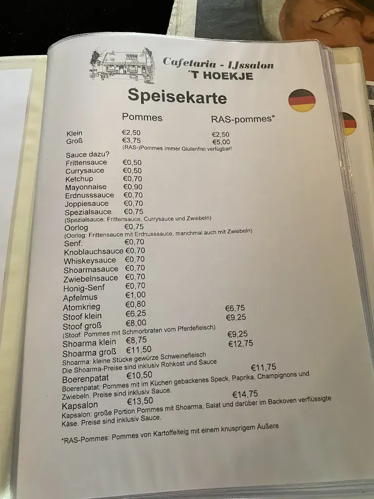 Menu_Cafetaria - IJssalon 't Hoekje_Langweer_image_1