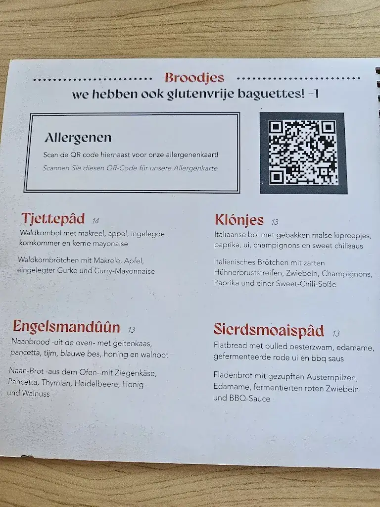 Menu_Eeterij Tante A'n_Hollum_imagen_2