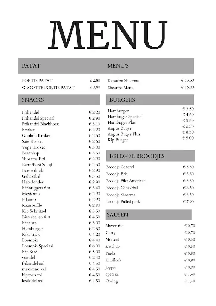 Menü_Zalencentrum/eetcafé Black Horse_Menaam_Bild_1