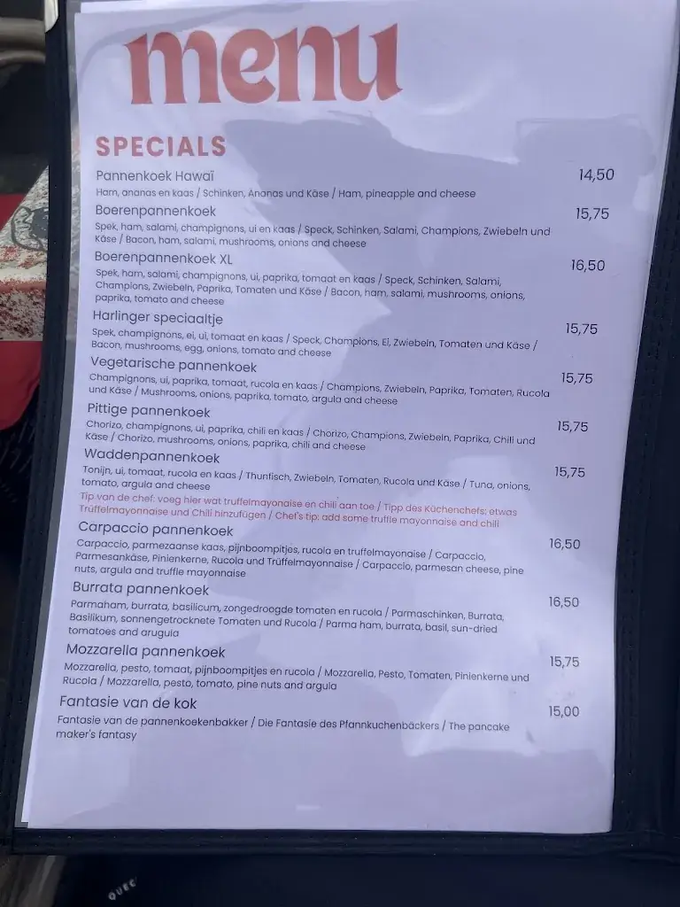 Menu_Restaurant 't Havenmantsje_Harlingen_image_3