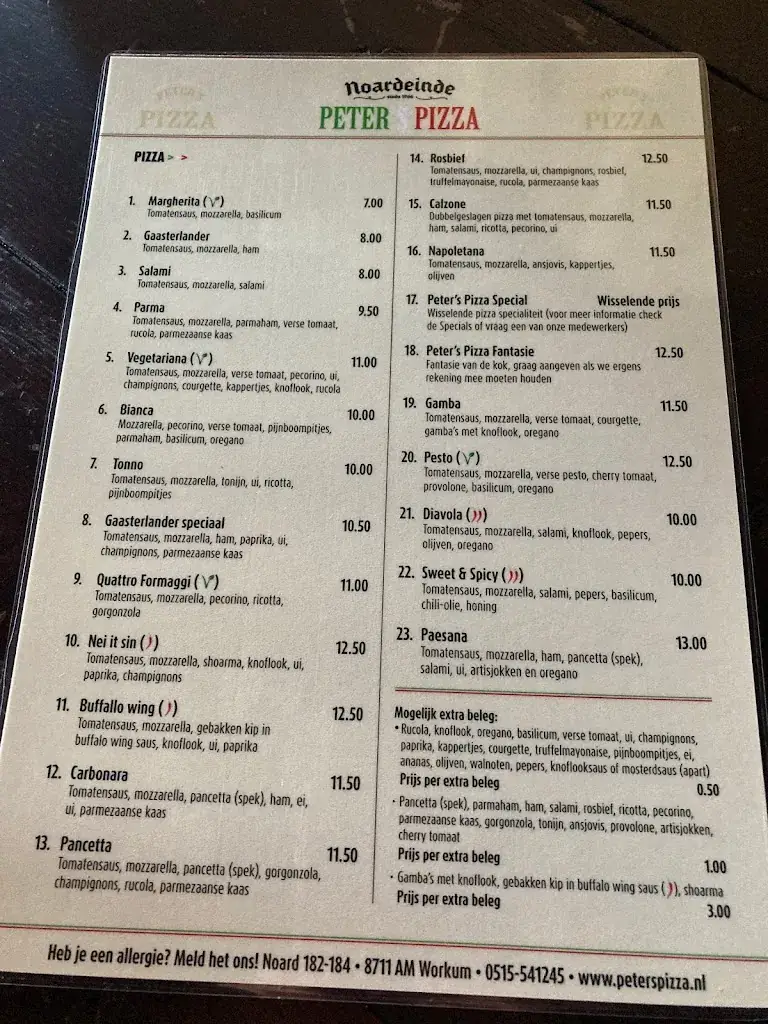 Menu_Café Noardeinde Workum_Workum_image_1