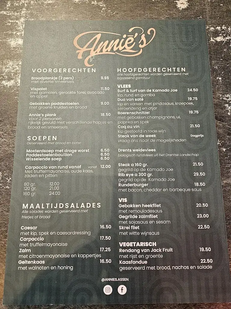 Menu_Annie's Restaurant_Assen_image_2