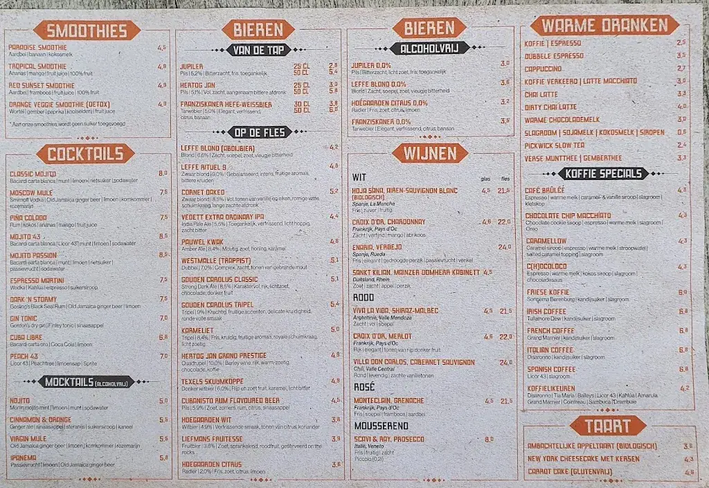 Menu_Grand Café Restaurant De Oranjerie_Joure_image_2