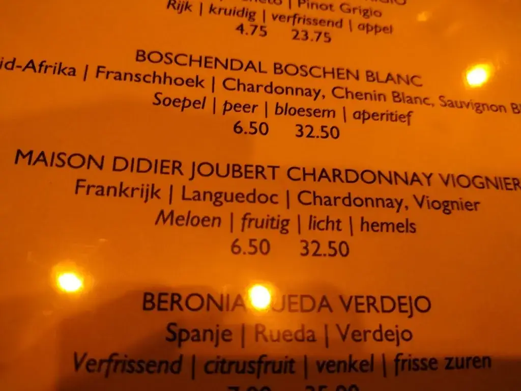 Menu_The Black Tie_Assen_image_2