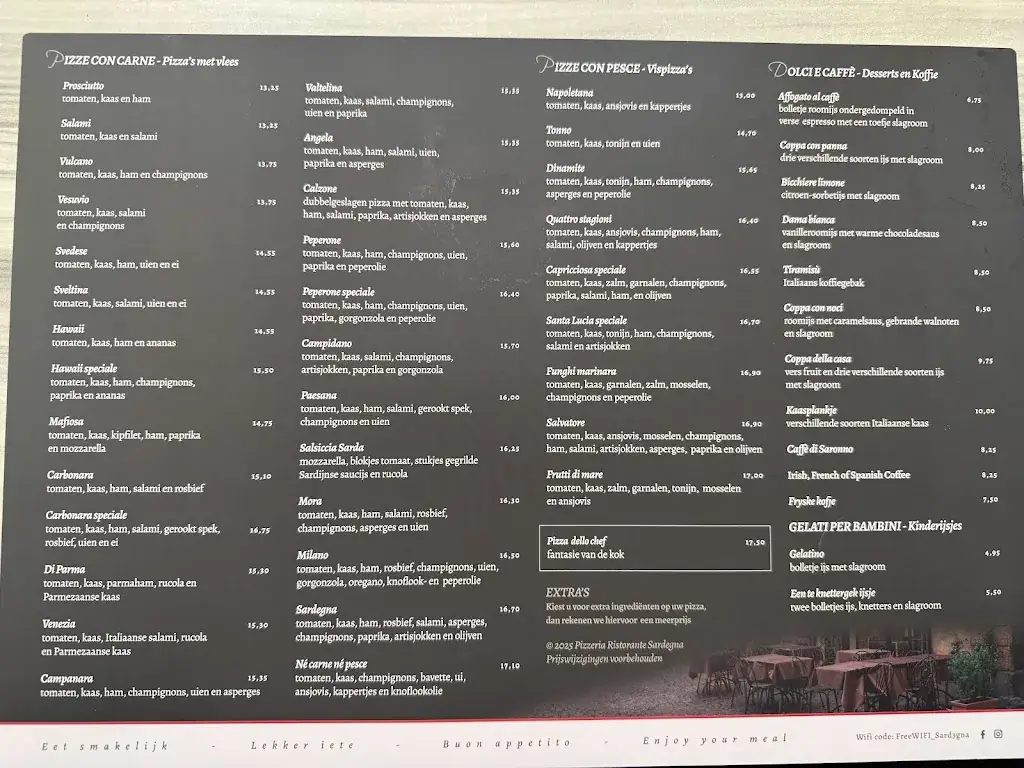 Menu_Pizzeria Sardegna_Joure_image_1