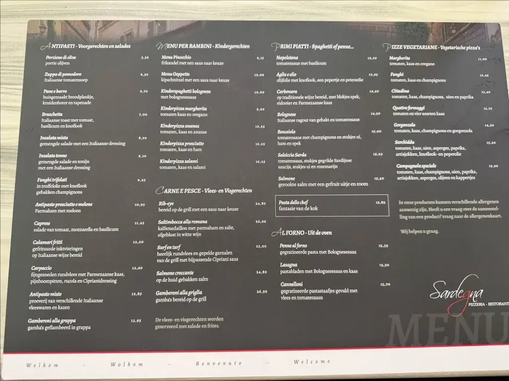 Menu_Pizzeria Sardegna_Joure_image_2
