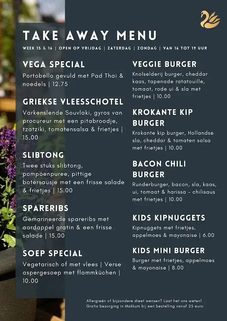 Menu_Restaurant Café De Zwaan_Makkum_image_2