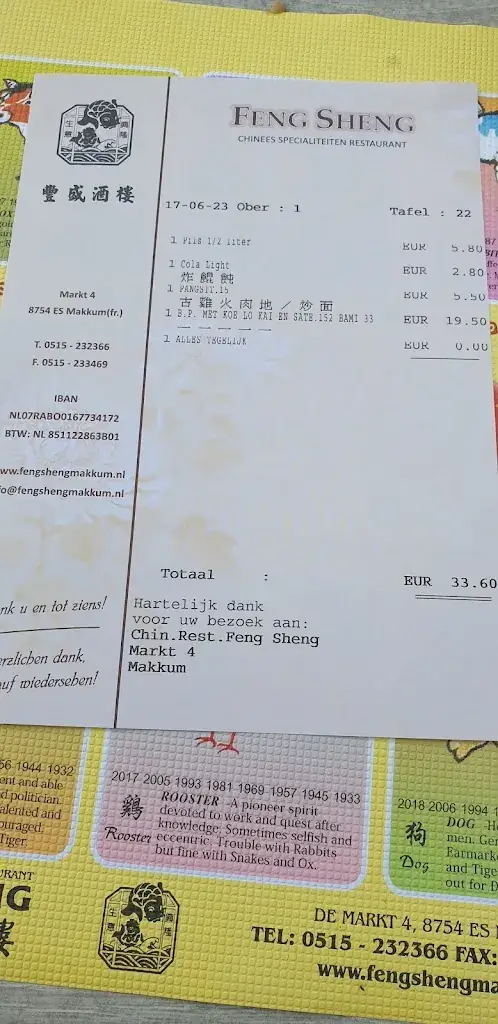 Hans Sierhuis_Chinees Specialiteiten Restaurant Feng Sheng_Makkum_review