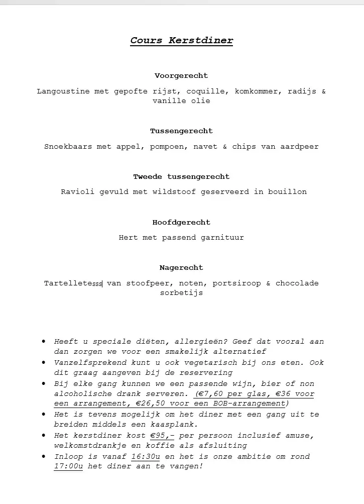 Menu_Eet- & Wielercafé Cours!_Assen_immagine_1