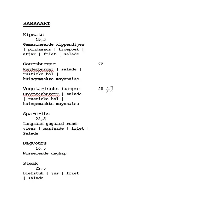 Menu_Eet- & Wielercafé Cours!_Assen_immagine_3