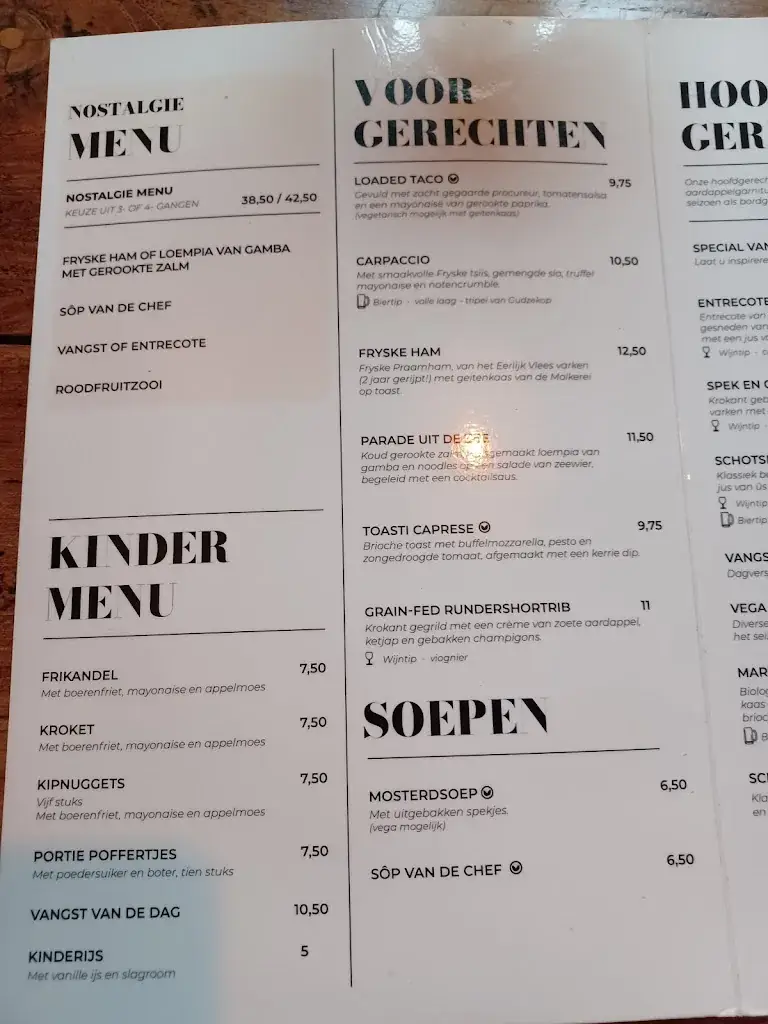Menu_Restaurant de Nostalgie_Oudemirdum_immagine_1