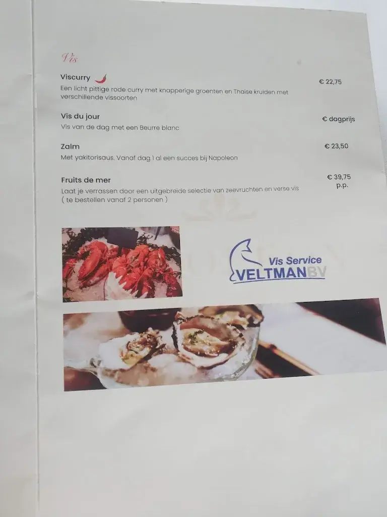 Menu_Napoleon Wine & Dine_Emmen_image_1