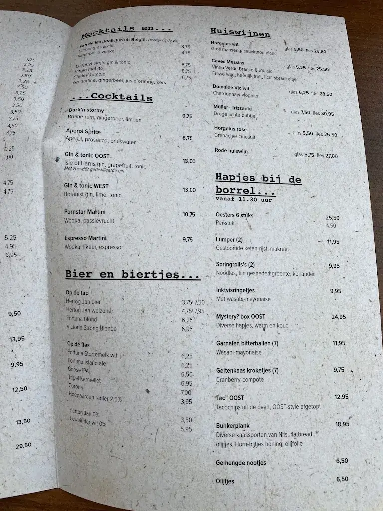 Menu_Strandpaviljoen Oost, Vlieland_Oost-Vlieland_image_4