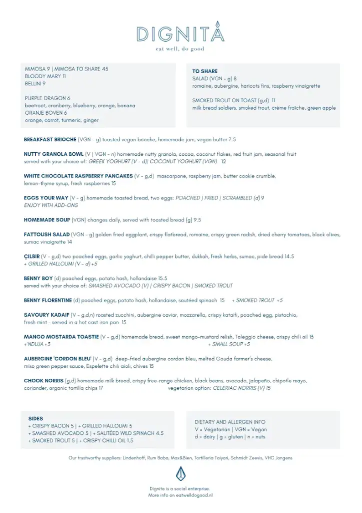 Menu_Dignita Vondelpark_Amsterdam_image_1