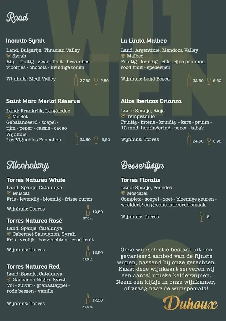 Menu_Hotel Duhoux_Wirdum_image_1