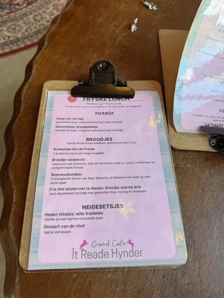 Menu_Grand Café & Eetcafé it Reade Hynder_Wommels_image_1