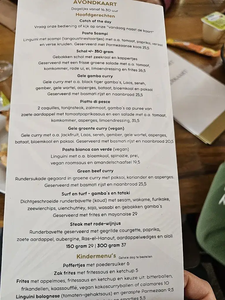 Menu_Beach pavilion De Marlijn_Schiermonnikoog_image_2