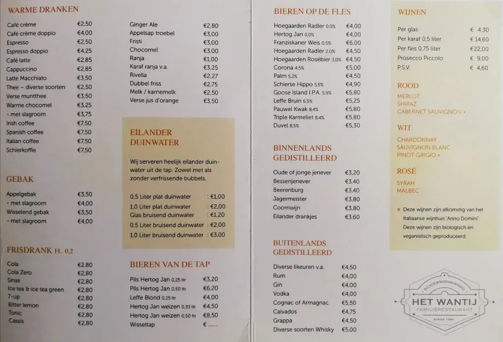 Menu_Café, restaurant, pizzeria Het Wantij_Schiermonnikoog_image_1
