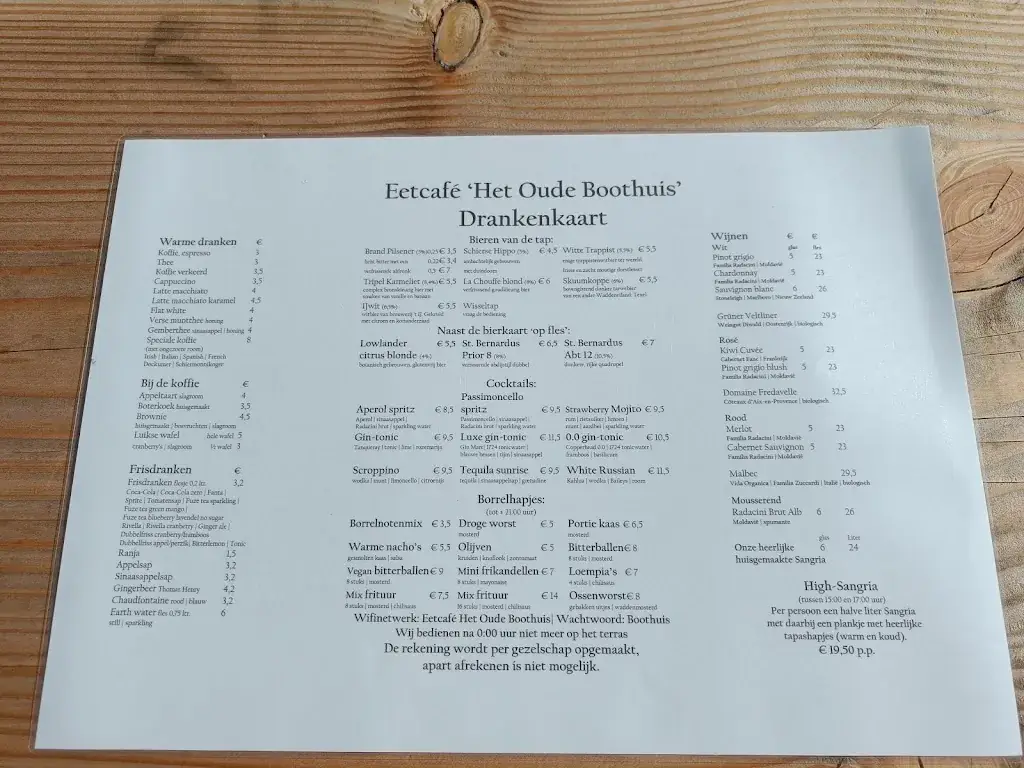 Menü_Eetcafé 'Het oude Boothuis'_Schiermonnikoog_Bild_1