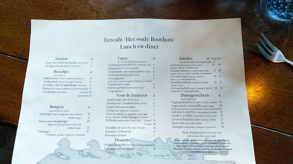 Menü_Eetcafé 'Het oude Boothuis'_Schiermonnikoog_Bild_3