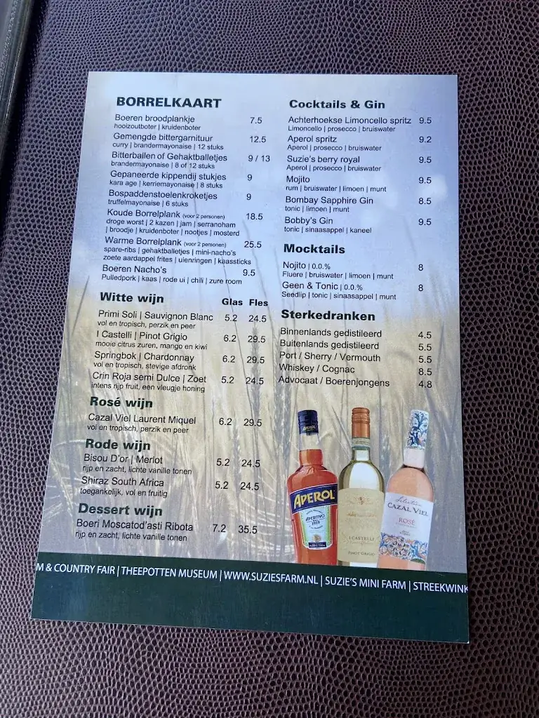 Menu_Restaurant Suzie’s Farm_Aalten_image_1