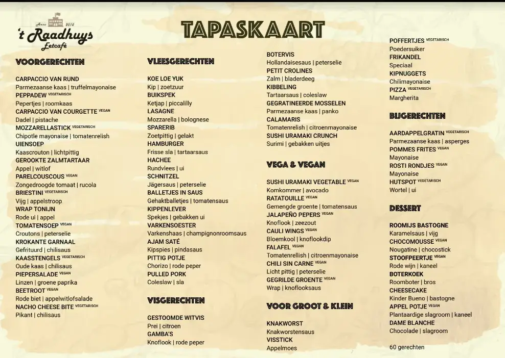 Menu_Restaurant 't Raadhuys_Aalten_image_1