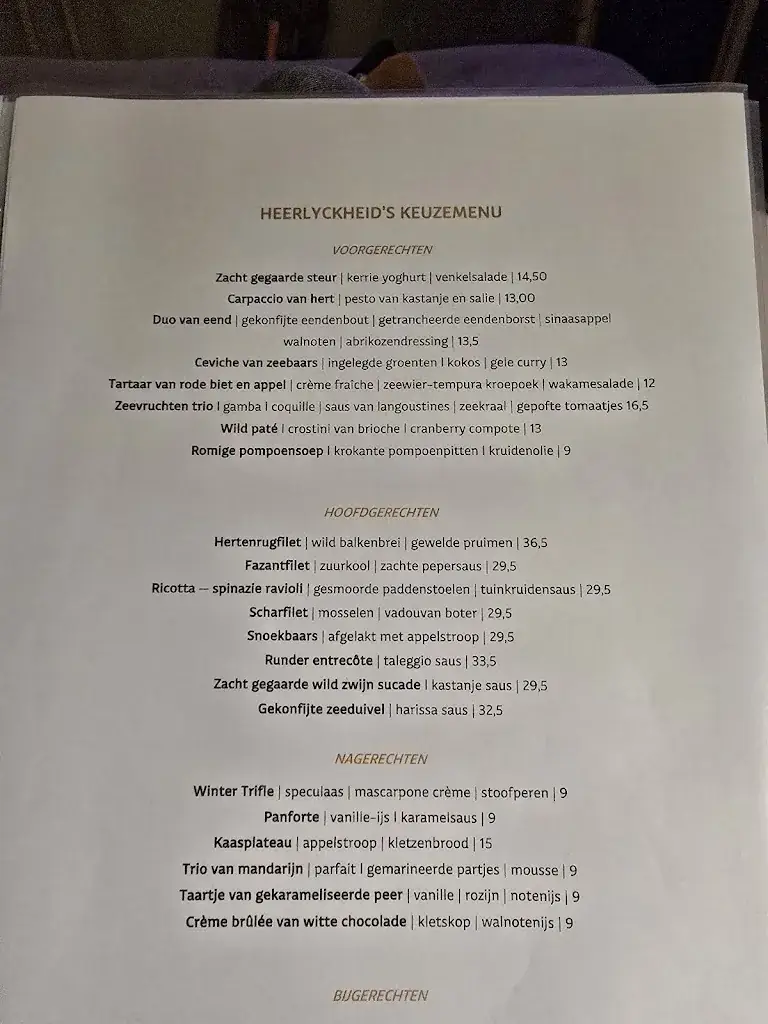Menu_boutique hotel & brasserie de Heerlyckheid_Bredevoort_image_1