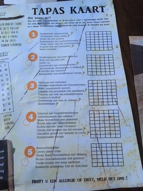 Menu_Boscafé 't Rimpelt Sharing, Lunch, A la carte, High-Beer, -Wine & -Tea restaurant_Afferden_immagine_3