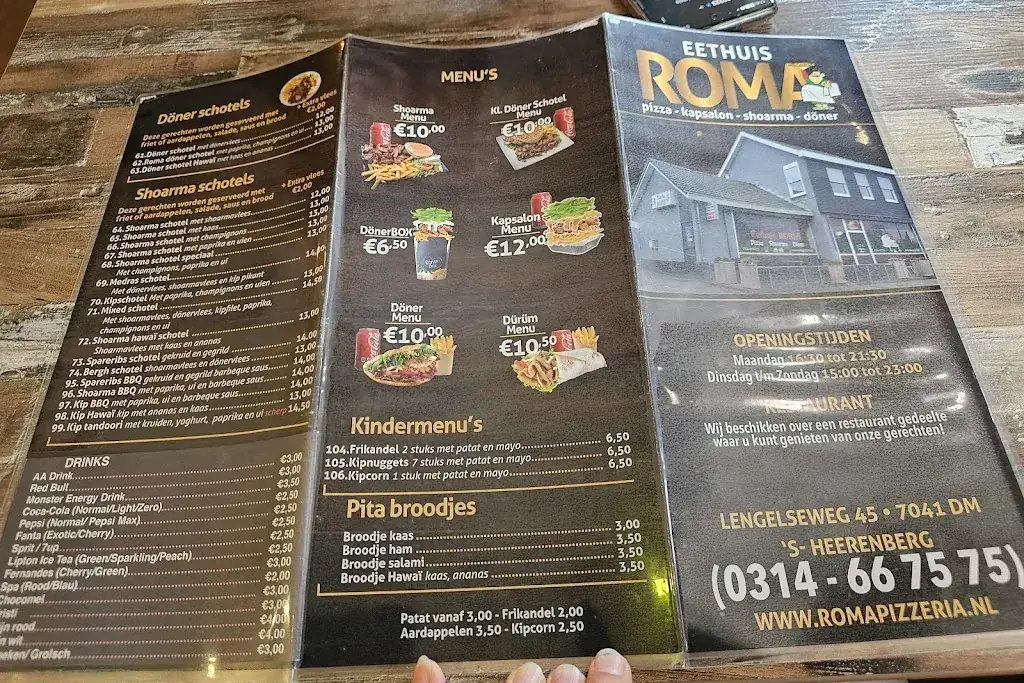 Menu_Eethuis Roma in 's-Heerenberg_'s-Heerenberg_image_3