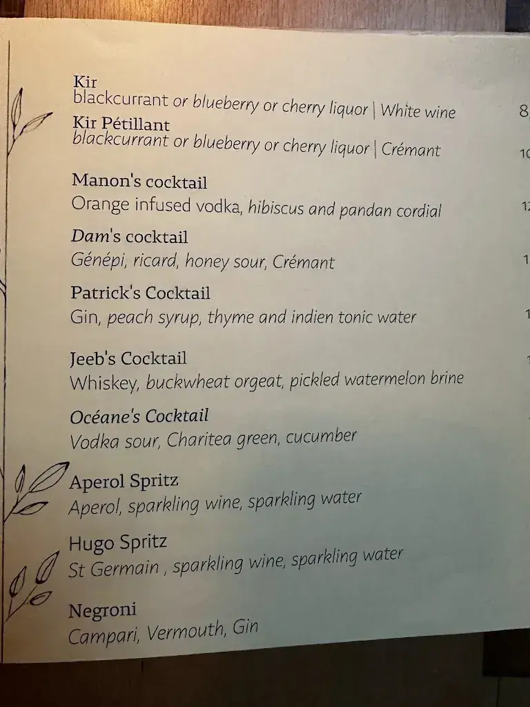 Menu_Bistrot des Alpes_Amsterdam_image_1