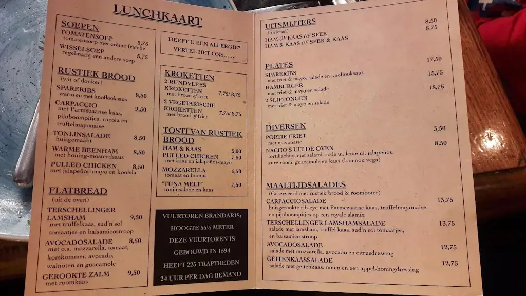 Menu_Brasserie Brandaris_West-Terschelling_image_1