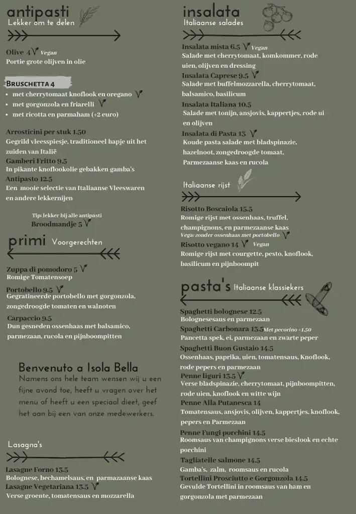 Menu_Pizzeria en Restaurant Isola Bella_West-Terschelling_image_4