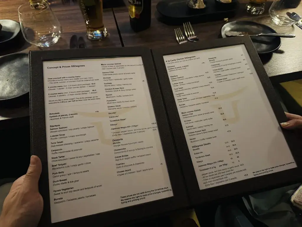 Menu_55Degrees_Arnhem_immagine_3