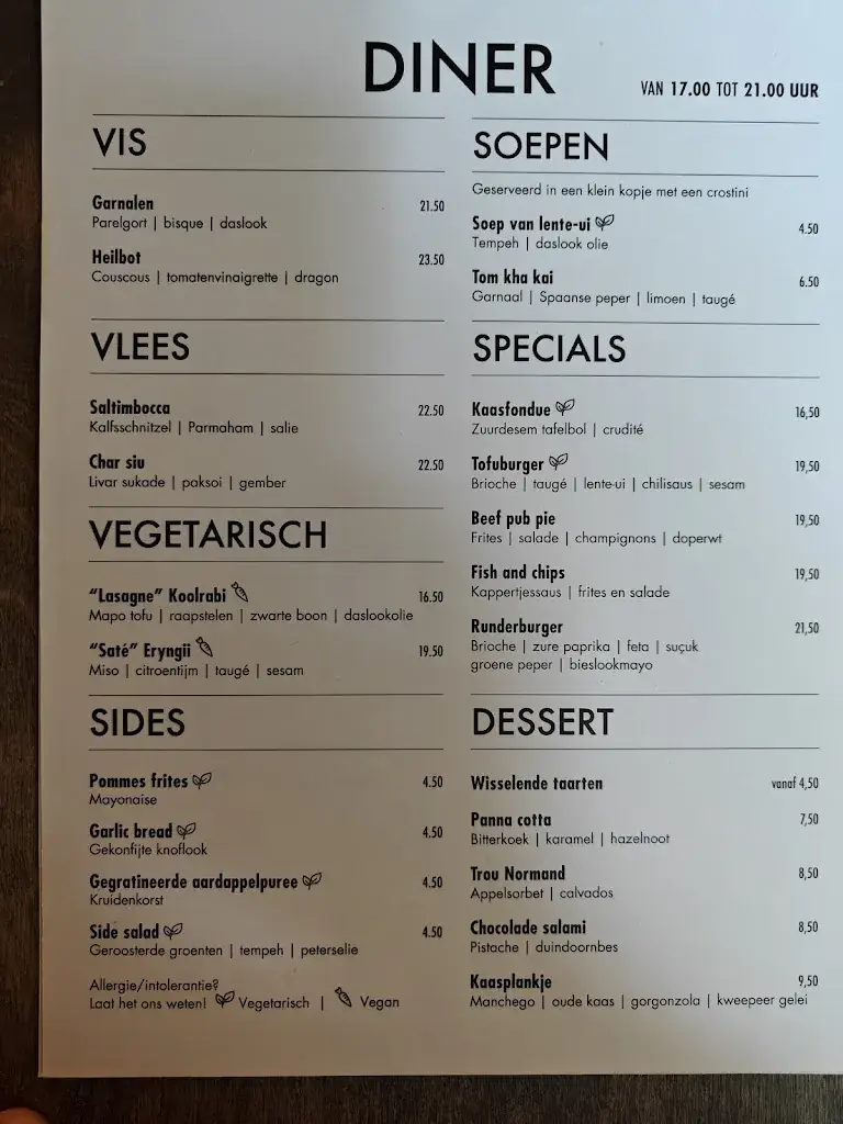 Menu_Caspar Café - Bistro - Bar_Arnhem_immagine_1