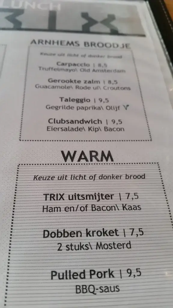 Menu_Restaurant Trix_Arnhem_image_3