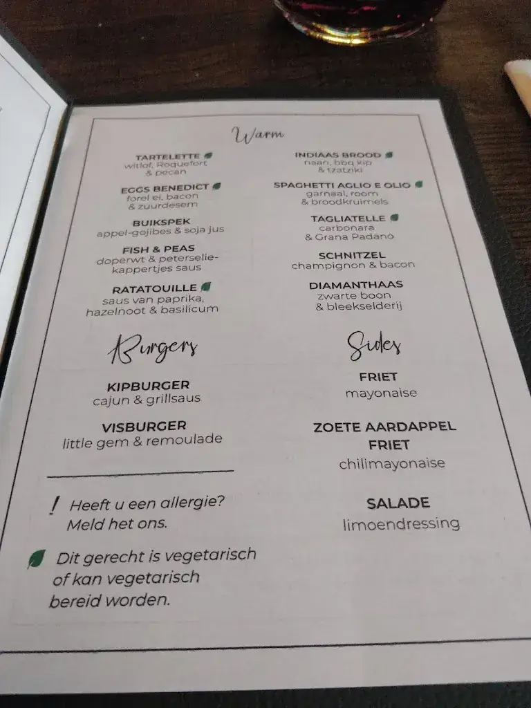 Menu_Restaurant 't Volk_Arnhem_image_1