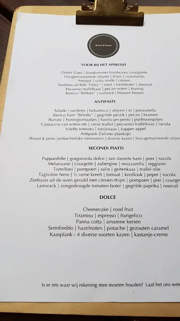 Menu_Restaurant & Wijnbar ZafVino Arnhem 🇮🇹_Arnhem_immagine_3