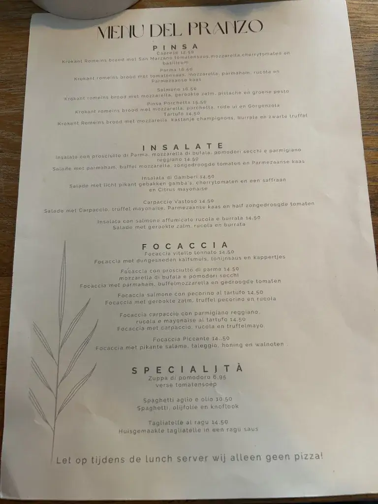 Menu_Ristorante Il Boccone_Arnhem_image_1