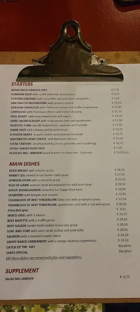 Menu_Restaurant Mej. Janssen_Arnhem_image_1