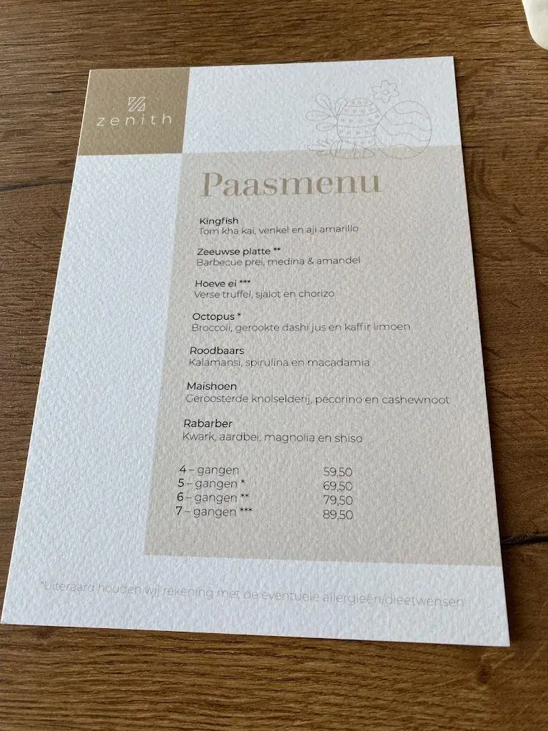 Menu_Restaurant Zenith Apeldoorn_Apeldoorn_image_2