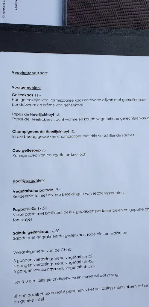Menü_Restaurant De Heerlijckheyt Het Loo_Apeldoorn_Bild_1