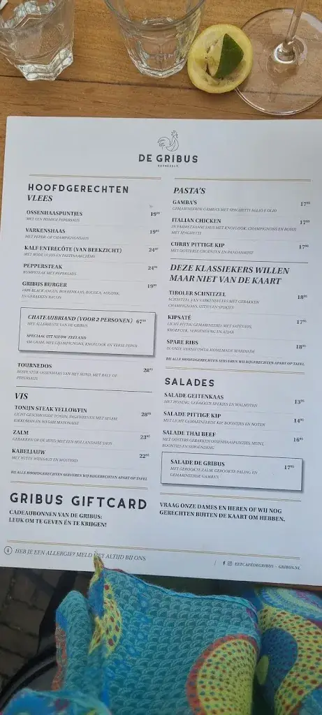 Menu_De Gribus_Barneveld_image_1