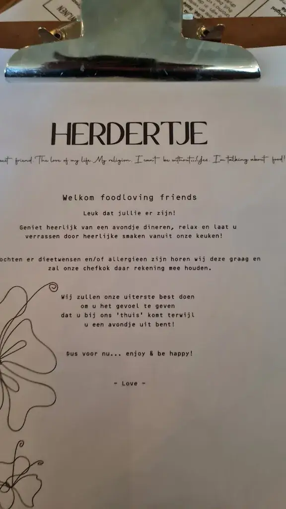 Menu_Restaurant 't Herdertje_Voorthuizen_immagine_2
