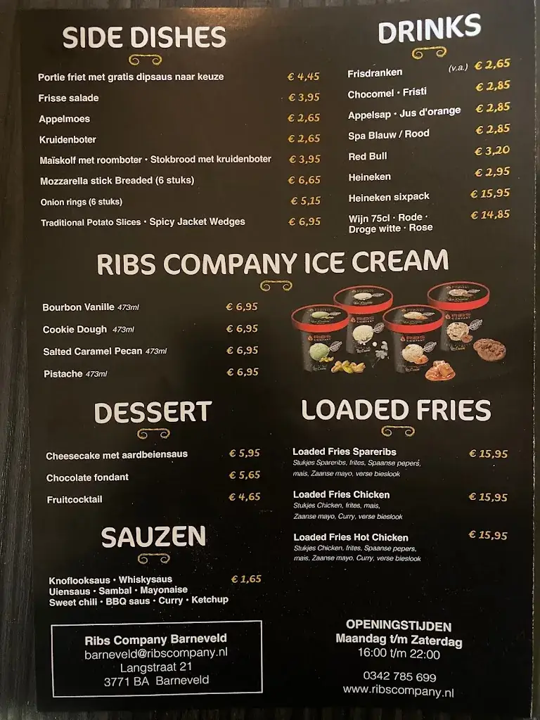 Menu_Ribs Company Barneveld_Barneveld_image_2
