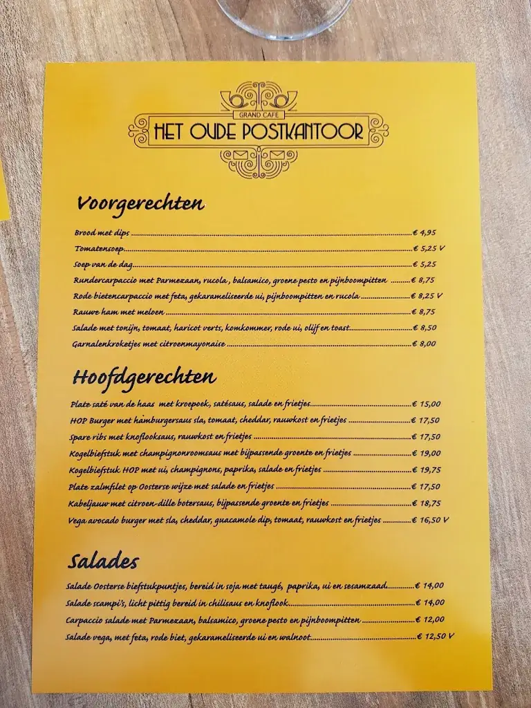 Menu_Het Oude Postkantoor_Bennekom_image_2