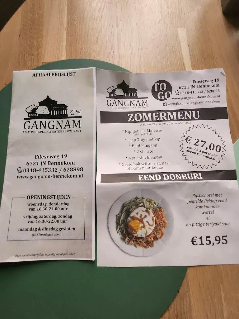 Menu_Gangnam Koreaanse BBQ_Bennekom_image_1