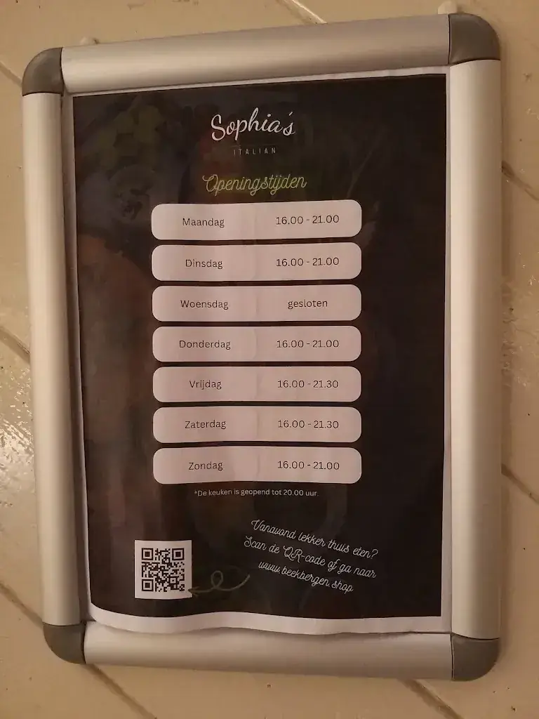 Menu_Sophia's Italian Beekbergen_Beekbergen_image_1
