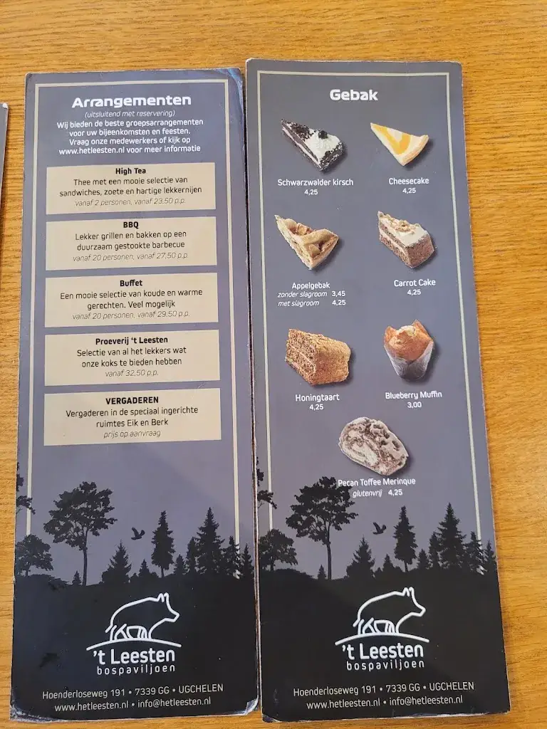 Menu_Bospaviljoen 't Leesten_Ugchelen_image_4